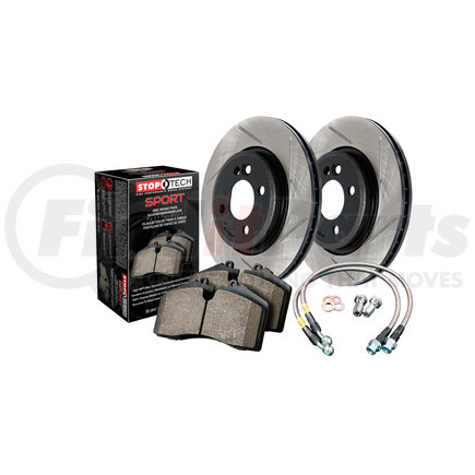 977.33048R by CENTRIC - Sport Axle Pack, Slotted, Rear