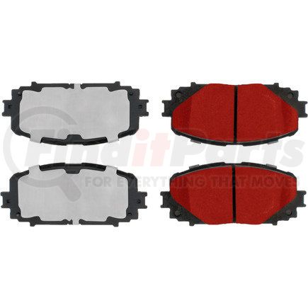 500.1628 by CENTRIC - PQ PRO Disc Brake Pads with Hardware