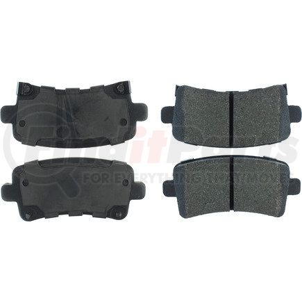 300.14300 by CENTRIC - Premium Semi-Metallic Brake Pads with Shims and Ha