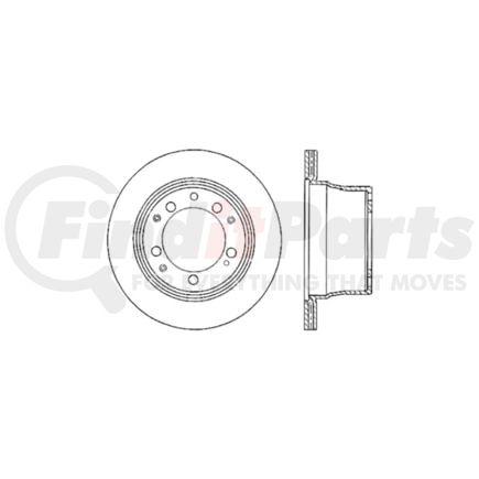 Centric 128.37026L Disc Brake Rotor Sport Cross Drilled Brake Rotor, Left
