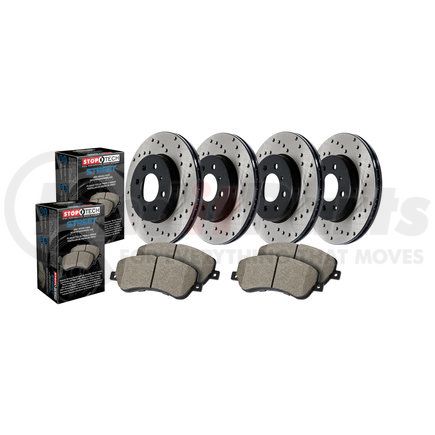 936.34034 by CENTRIC - Street Axle Pack, Drilled, 4 Wheel