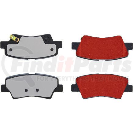 500.18480 by CENTRIC - PQ PRO Disc Brake Pads with Hardware