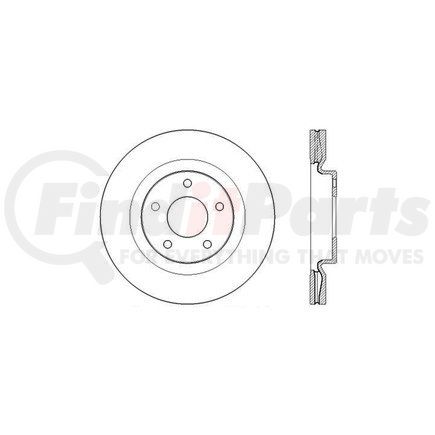 Centric 128.42108L Disc Brake Rotor Cross Drilled Rotor