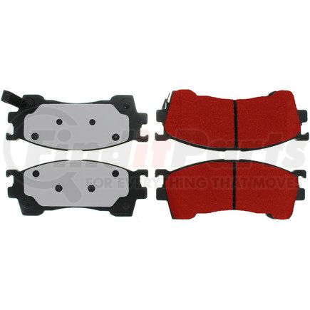 500.06370 by CENTRIC - PQ PRO Disc Brake Pads with Hardware