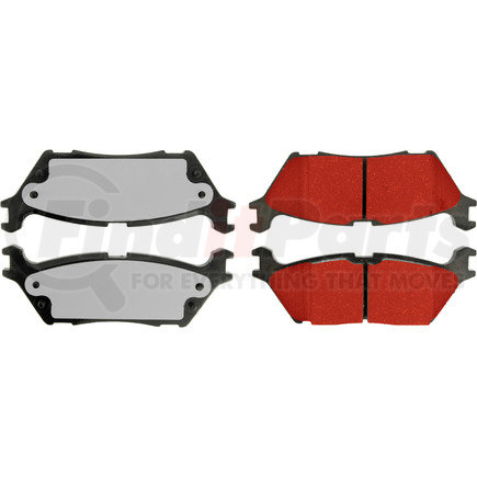500.17900 by CENTRIC - PQ PRO Disc Brake Pads with Hardware