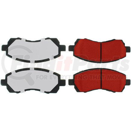 500.07220 by CENTRIC - PQ PRO Disc Brake Pads with Hardware