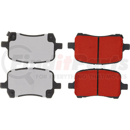 500.10280 by CENTRIC - PQ PRO Disc Brake Pads with Hardware