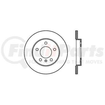 127.62129L by CENTRIC - Slotted Drilled Rotor