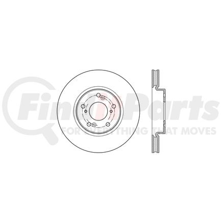 128.40086CL by CENTRIC - Sportstop Cryo Sport Drilled Rotor, Left