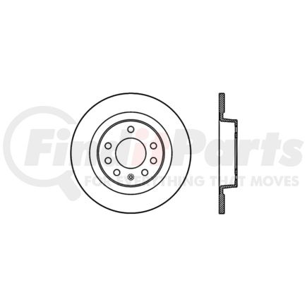 Centric 127.62094L Disc Brake Rotor Slotted Drilled Rotor