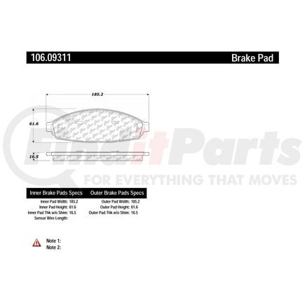 106.09311 by CENTRIC - PosiQuiet Extended Wear