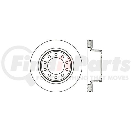 Centric 128.67070L Disc Brake Rotor Cross Drilled Rotor