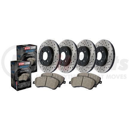 935.58003 by CENTRIC - Street Axle Pack, Drilled & Slotted, 4 Wheel