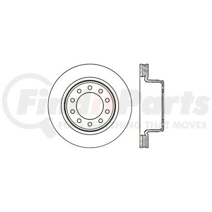 128.67070R by CENTRIC - Cross Drilled Rotor