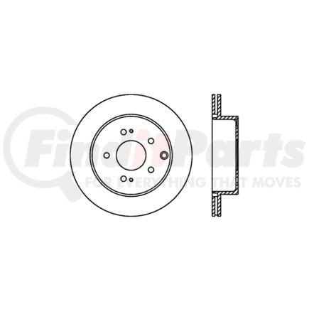 128.46072R by CENTRIC - Sport Cross Drilled Brake Rotor, Right