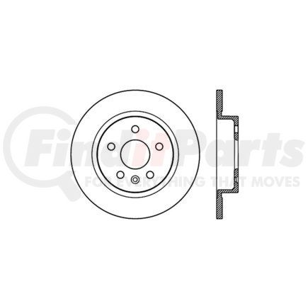 128.62125L by CENTRIC - Cross Drilled Rotor