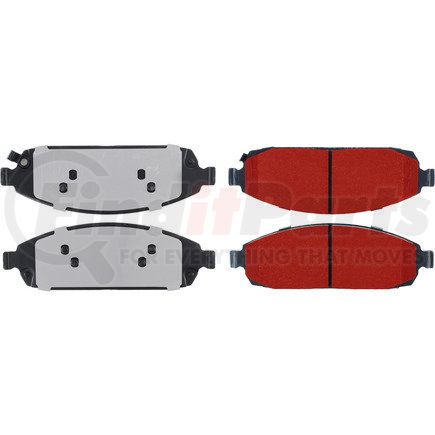 500.10800 by CENTRIC - PQ PRO Disc Brake Pads with Hardware