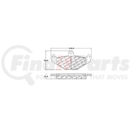 Centric 100.04911 Disc Brake Pad Set Original Equipment Formula Brake Pads