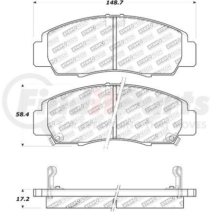 308.07870 by CENTRIC - StopTech Street Brake Pad