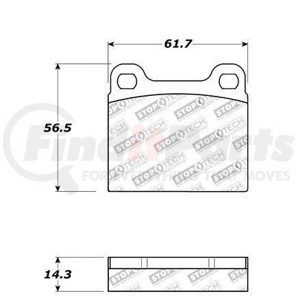 308.00310 by CENTRIC - Street Brake Pads with Shims