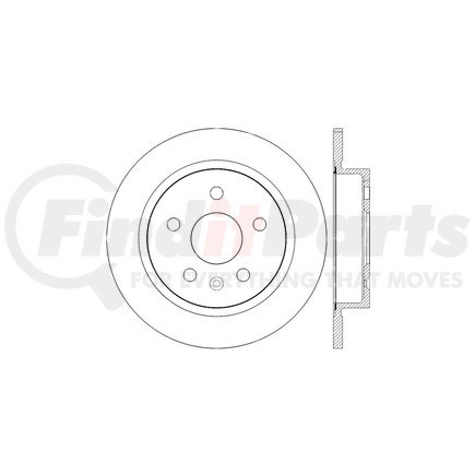 128.62115R by CENTRIC - Cross Drilled Rotor