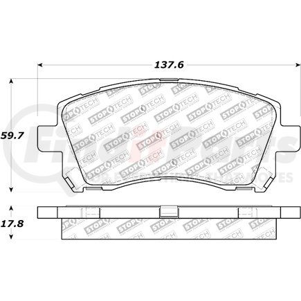 308.07210 by CENTRIC - StopTech Street Brake Pad