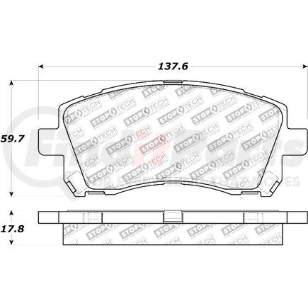 308.07210 by CENTRIC - StopTech Street Brake Pad