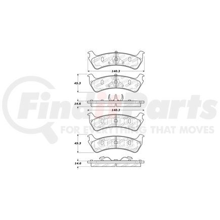 305.06670 by CENTRIC - Street Slect Brake Pads
