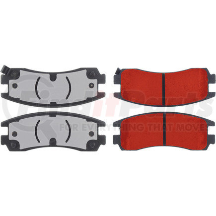 500.06980 by CENTRIC - PQ PRO Disc Brake Pads with Hardware