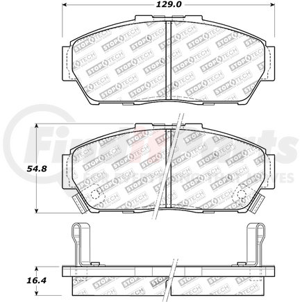 308.06170 by CENTRIC - StopTech Street Brake Pad