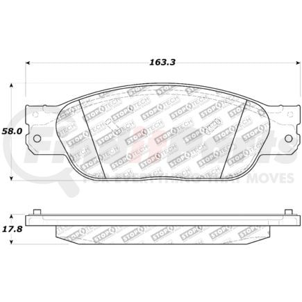 309.08050 by CENTRIC - STOPTECH PERFORMANCE PAD