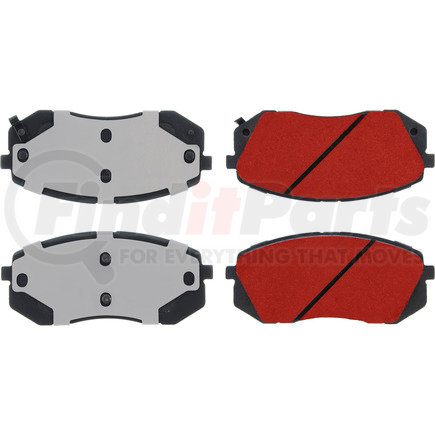 500.12951 by CENTRIC - PQ PRO Disc Brake Pads with Hardware