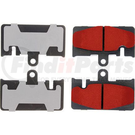 500.0871 by CENTRIC - PQ PRO Disc Brake Pads with Hardware