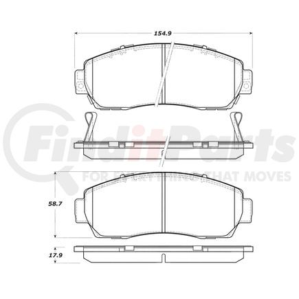 308.10890 by CENTRIC - StopTech Street Brake Pad