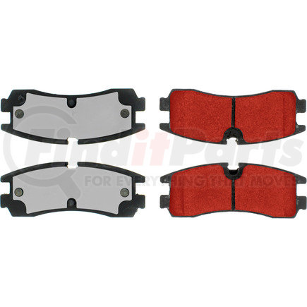 500.0754 by CENTRIC - PQ PRO Disc Brake Pads with Hardware