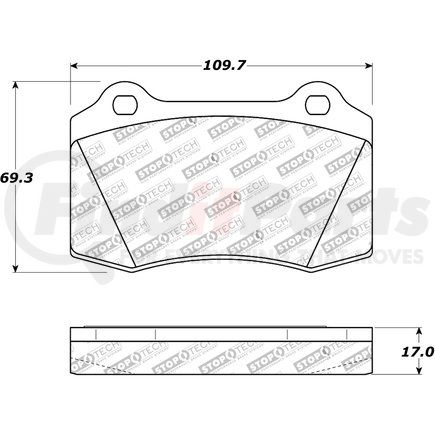 308.05920 by CENTRIC - Street Brake Pads with Shims
