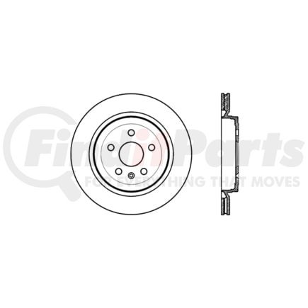 128.62107L by CENTRIC - Cross Drilled Rotor