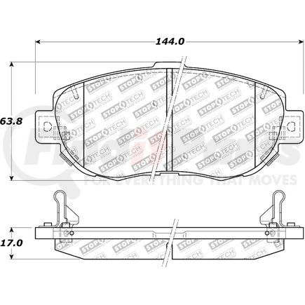 308.06190 by CENTRIC - StopTech Street Brake Pad