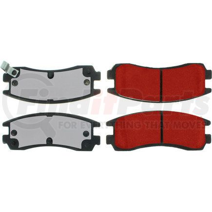 500.07140 by CENTRIC - PQ PRO Disc Brake Pads with Hardware