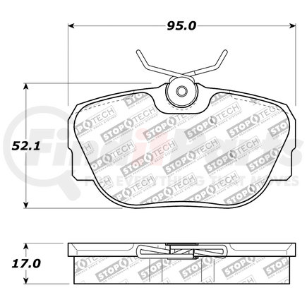 308.04930 by CENTRIC - StopTech Street Brake Pad