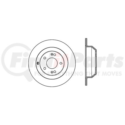 128.51039L by CENTRIC - Cross Drilled Rotor