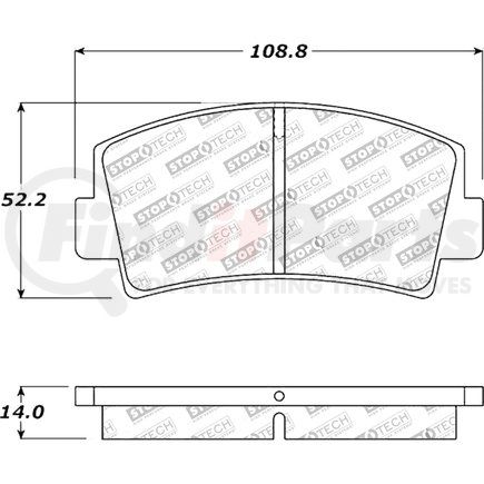 308.00760 by CENTRIC - Street Brake Pads Front with Shims