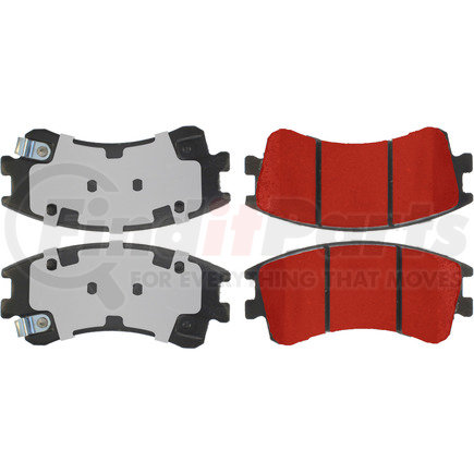 500.0957 by CENTRIC - PQ PRO Disc Brake Pads with Hardware