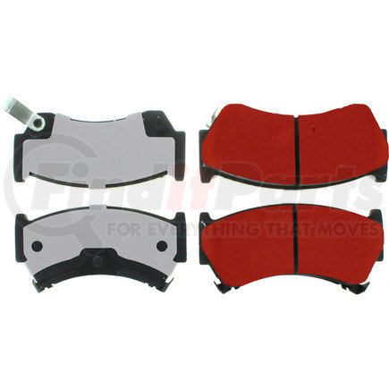 500.06680 by CENTRIC - PQ PRO Disc Brake Pads with Hardware