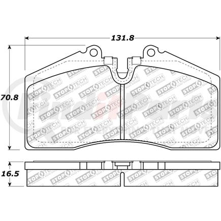 Centric 308.06090 Disc Brake Pad Set StopTech Street Brake Pad
