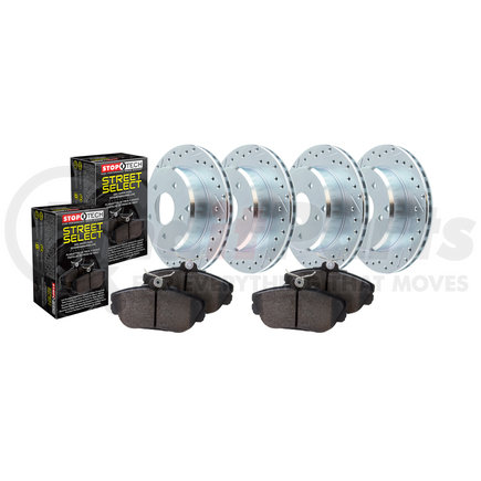 925.66025 by CENTRIC - Select Sport Axle Pack, Drilled & Slotted, 4 Wheel