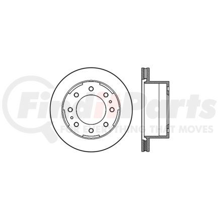 Centric 127.66077R Disc Brake Rotor Sport Drilled & Slotted Rotor, Right