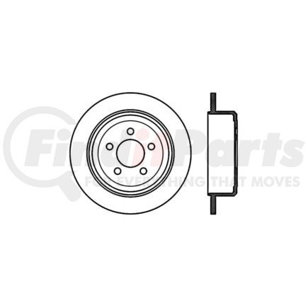 128.63070L by CENTRIC - Cross Drilled Rotor