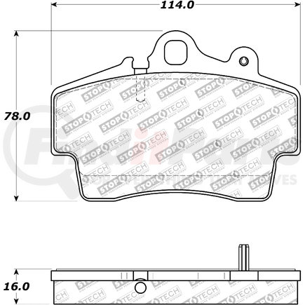 308.07370 by CENTRIC - StopTech Street Brake Pad