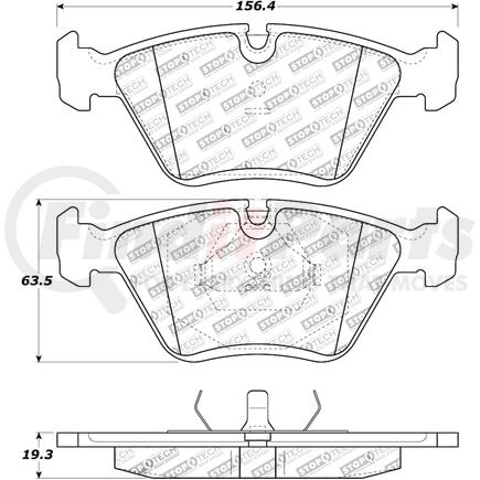 308.03940 by CENTRIC - StopTech Street Brake Pad